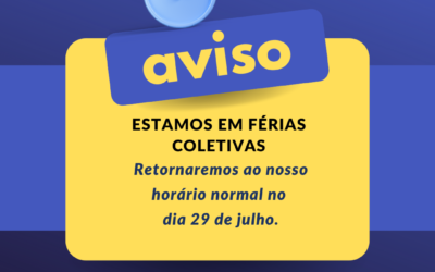 Aviso de ferias coletivas